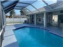 Screened pool area